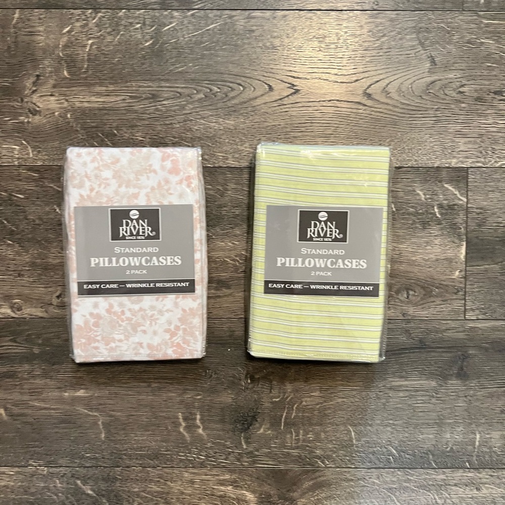 2-2 Packs of Dan River Pillowcases NEW‎